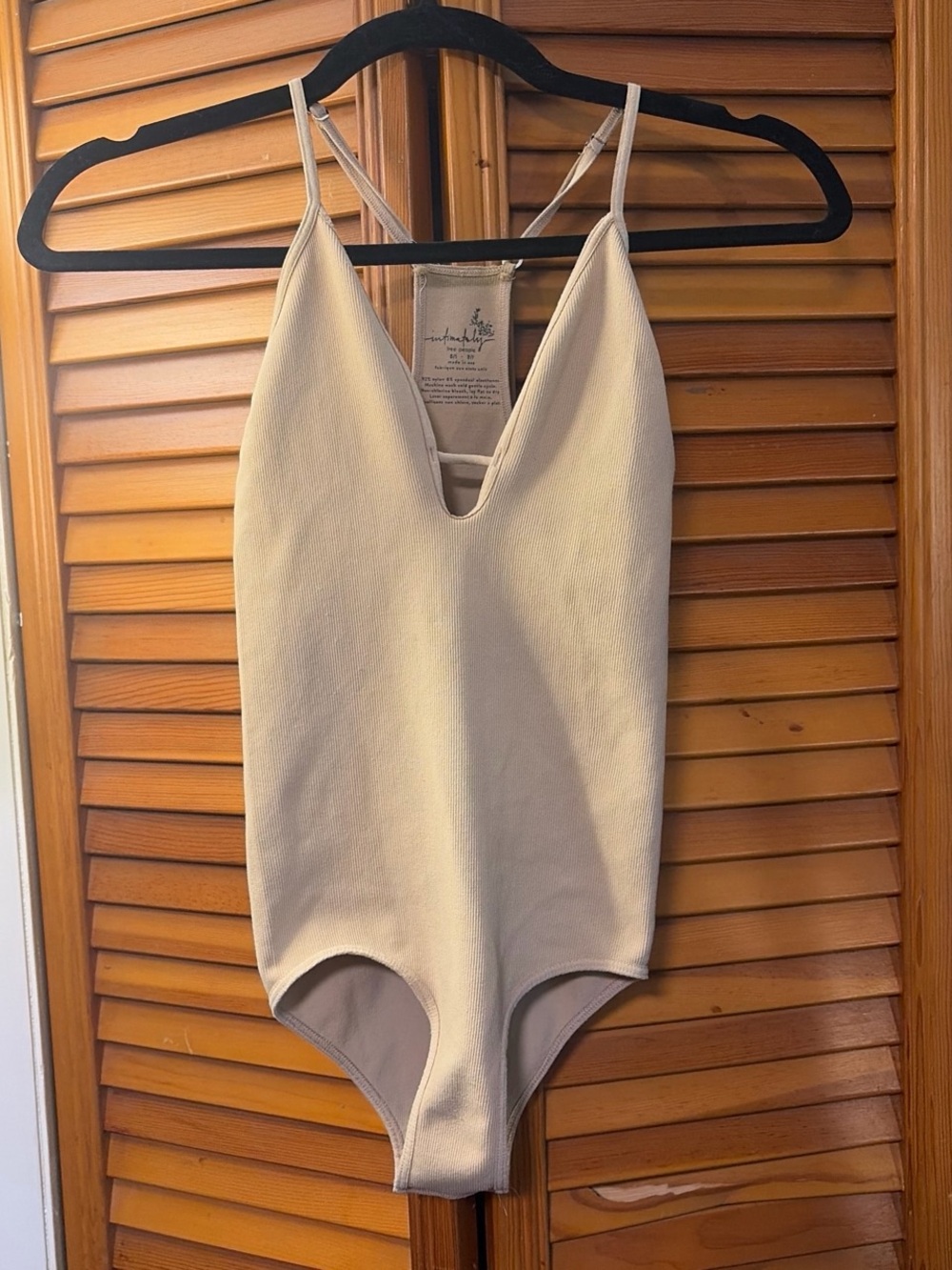 Intimately Free People Bodysuit XS/Small Nude Tan